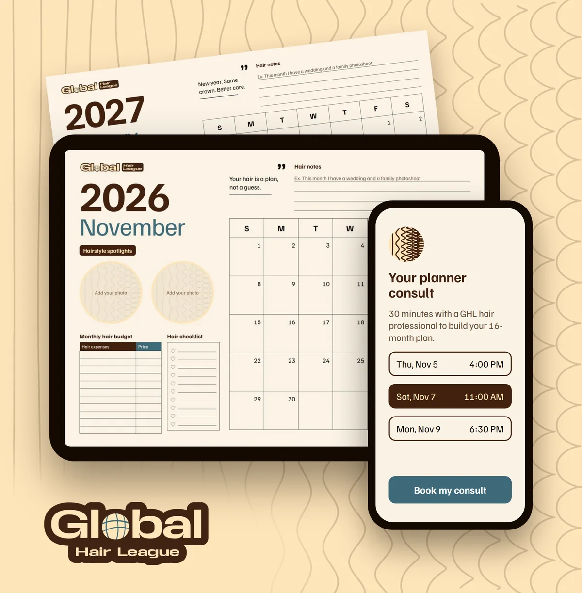Global Hair League digital products